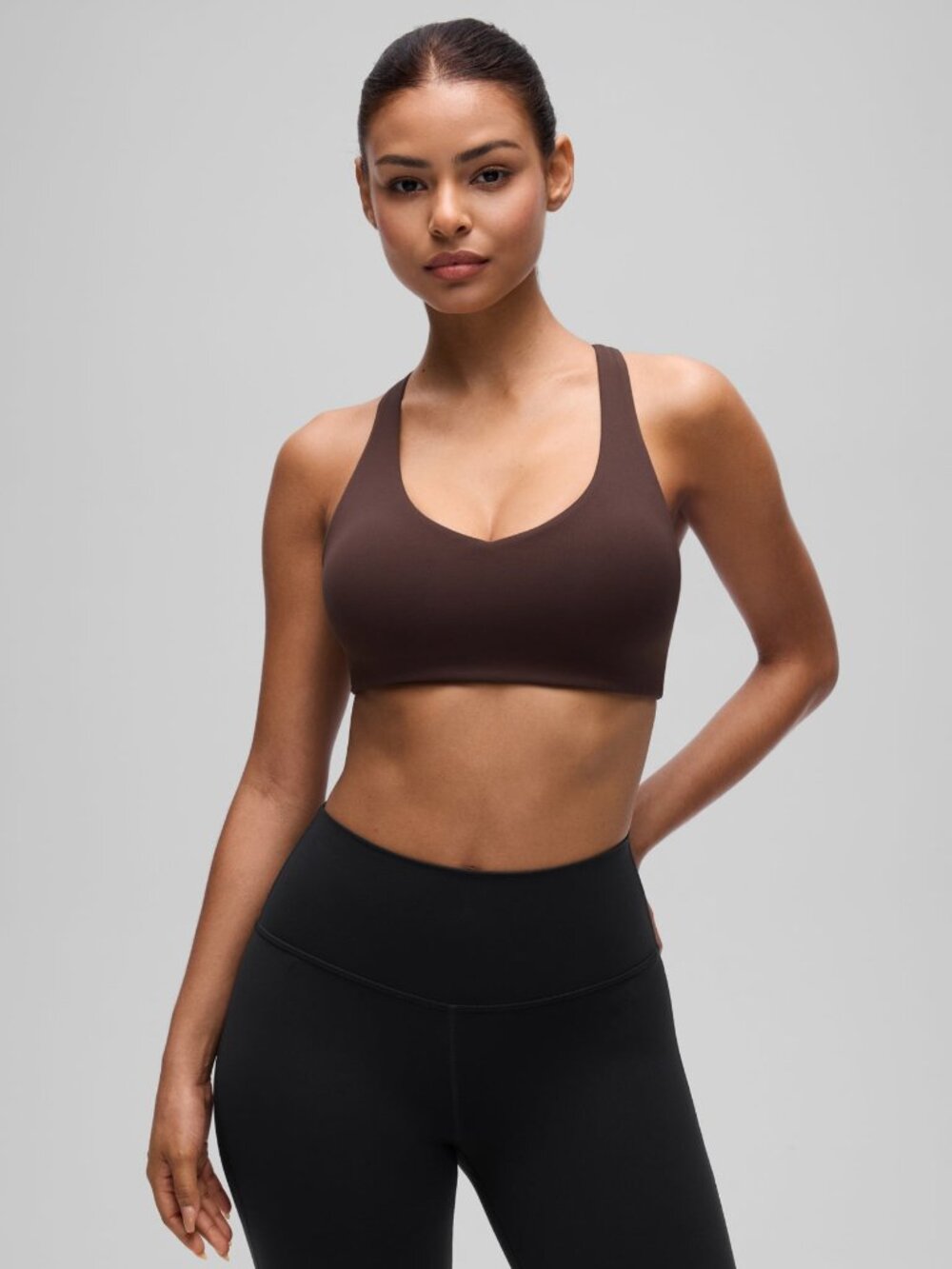 Butterluxe V Neck Racerback Sports Bra